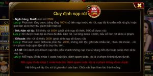 Quy tắc và điều kiện để thực hiện được Rút tiền Hit Club