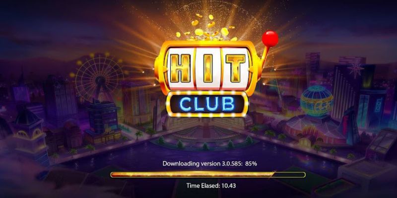 Trang chủ game bài của Hit Club được thiết kế sang trọng